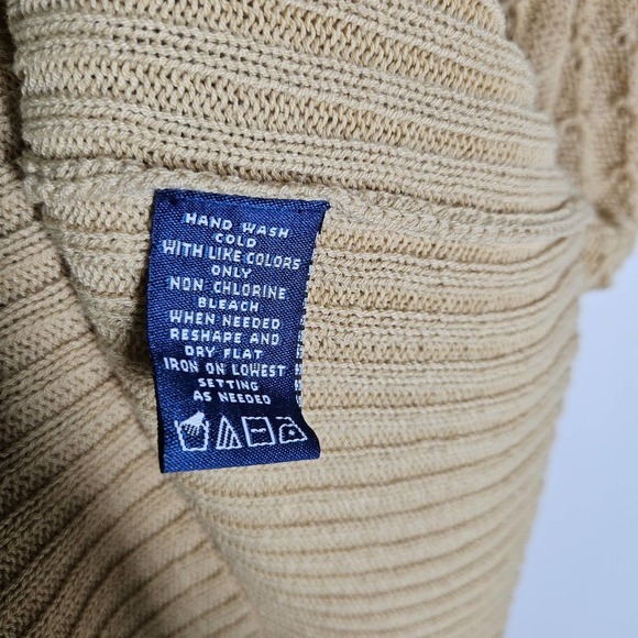 Boho Beaded Short Sleeve Sweater Top V-Neck Women's 2X Plus Tan Orange - Picture 6 of 8